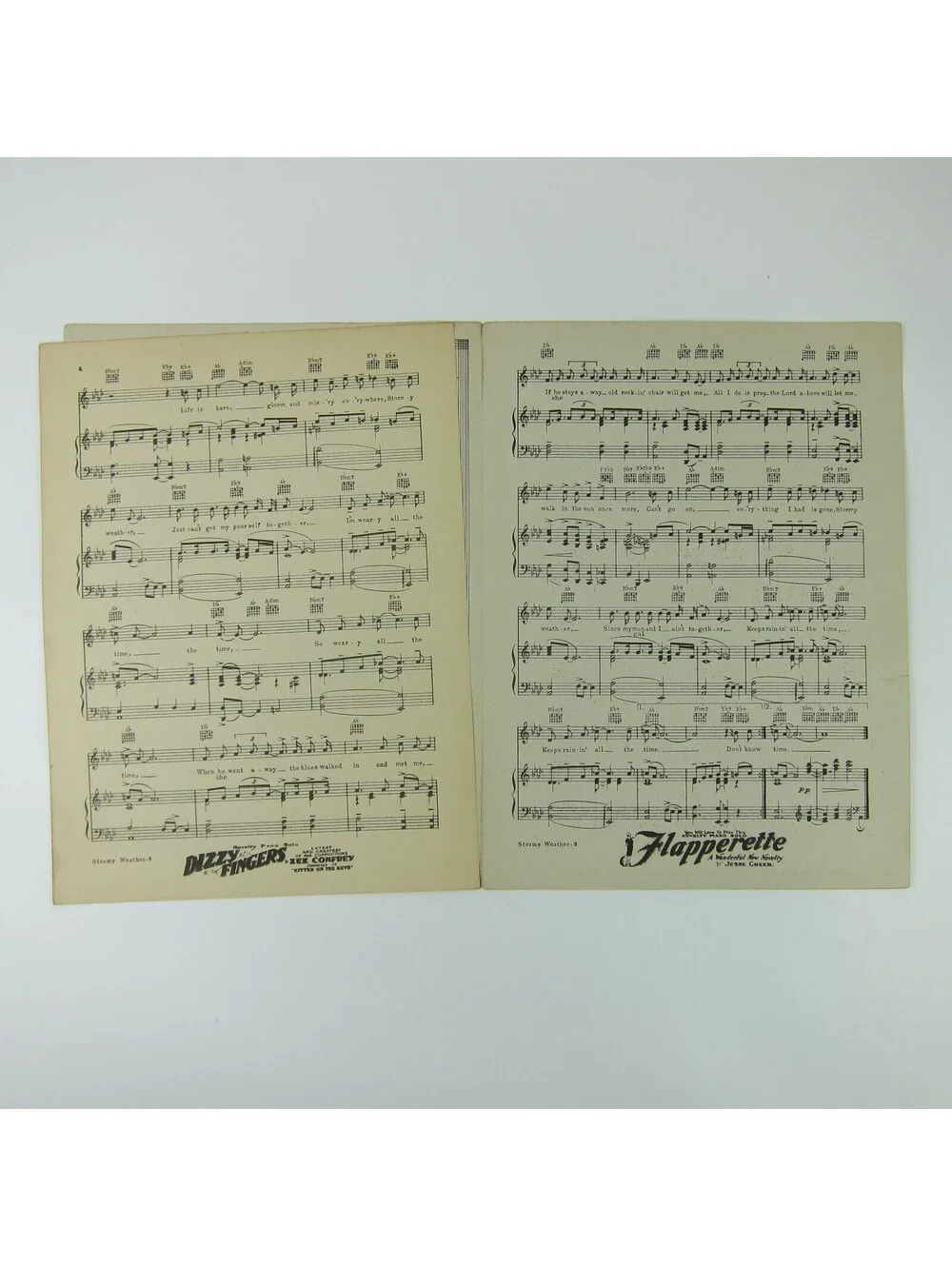 Sheet Music Stormy Weather Keeps Rainin Lena Horne Bill Robinson Vintage 1933